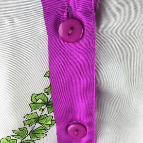 Miss Meng Silk Parrot Print Blouse - Picture 6 of 15